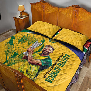 South Africa Cricket Quilt Bed Set 1st Champions World Cup Proud Of Our Boys