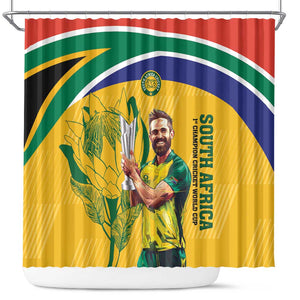 South Africa Cricket Shower Curtain 1st Champions World Cup Proud Of Our Boys