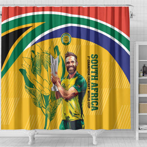 South Africa Cricket Shower Curtain 1st Champions World Cup Proud Of Our Boys