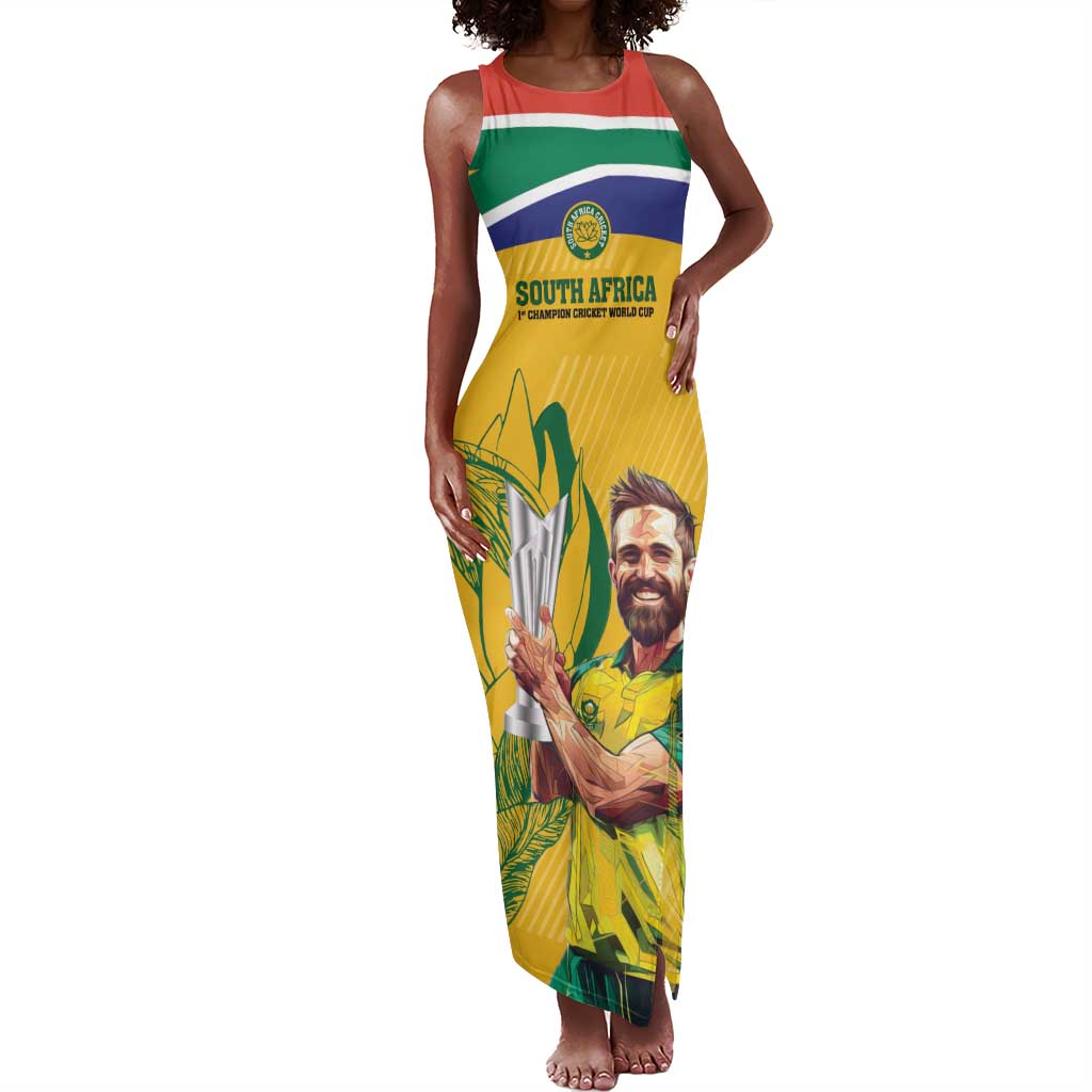 South Africa Cricket Tank Maxi Dress 1st Champions World Cup Proud Of Our Boys