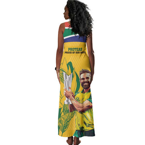 South Africa Cricket Tank Maxi Dress 1st Champions World Cup Proud Of Our Boys