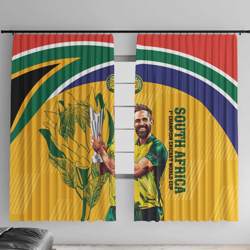 South Africa Cricket Window Curtain 1st Champions World Cup Proud Of Our Boys