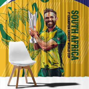 South Africa Cricket Window Curtain 1st Champions World Cup Proud Of Our Boys