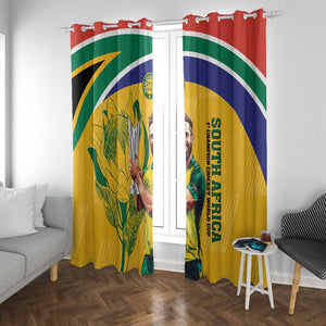 South Africa Cricket Window Curtain 1st Champions World Cup Proud Of Our Boys