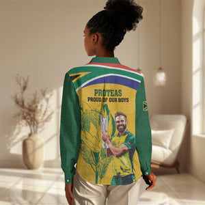 South Africa Cricket Women Casual Shirt 1st Champions World Cup Proud Of Our Boys