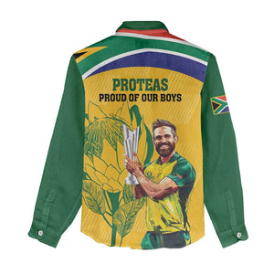 South Africa Cricket Women Casual Shirt 1st Champions World Cup Proud Of Our Boys