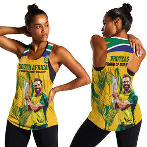 South Africa Cricket Women Racerback Tank 1st Champions World Cup Proud Of Our Boys