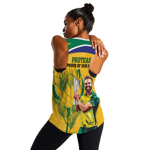 South Africa Cricket Women Racerback Tank 1st Champions World Cup Proud Of Our Boys