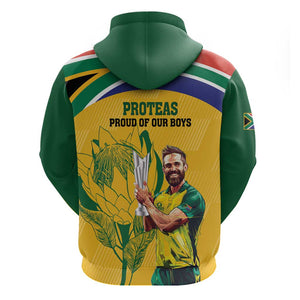 South Africa Cricket Zip Hoodie 1st Champions World Cup Proud Of Our Boys