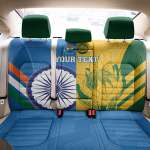 Custom India And South Africa Cricket Back Car Seat Cover 2024 Together Dynamic Version