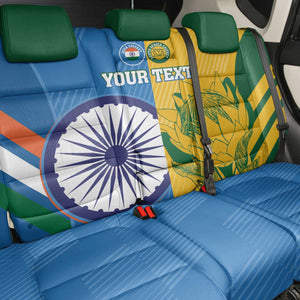 Custom India And South Africa Cricket Back Car Seat Cover 2024 Together Dynamic Version