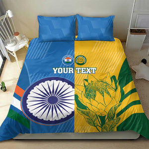 Custom India And South Africa Cricket Bedding Set 2024 Together Dynamic Version