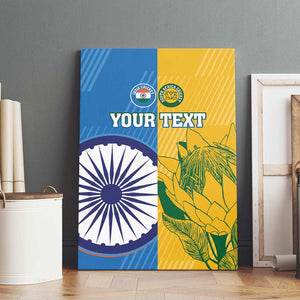 Custom India And South Africa Cricket Canvas Wall Art 2024 Together Dynamic Version