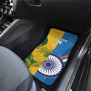 Custom India And South Africa Cricket Car Mats 2024 Together Dynamic Version