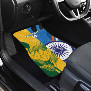 Custom India And South Africa Cricket Car Mats 2024 Together Dynamic Version