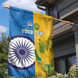 Custom India And South Africa Cricket Garden Flag 2024 Together Dynamic Version