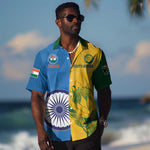 Custom India And South Africa Cricket Hawaiian Shirt 2024 Together Dynamic Version