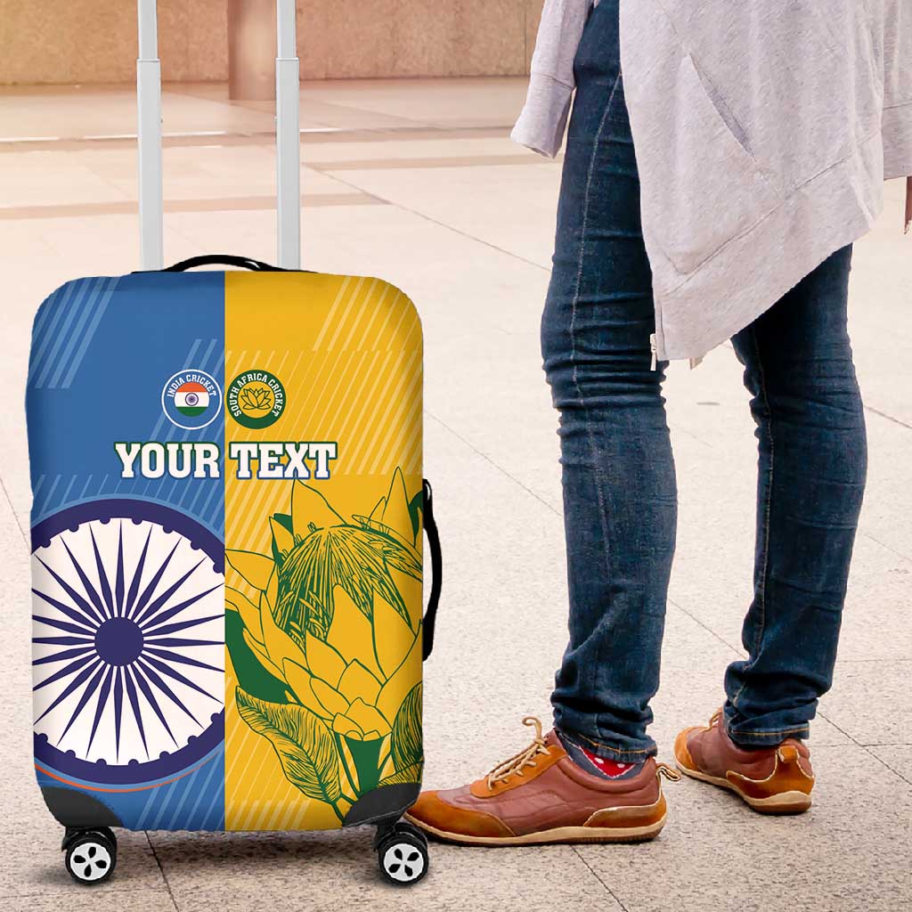 Custom India And South Africa Cricket Luggage Cover 2024 Together Dynamic Version