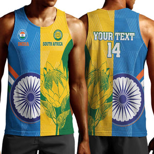 Custom India And South Africa Cricket Men Tank Top 2024 Together Dynamic Version