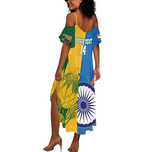 Custom India And South Africa Cricket Summer Maxi Dress 2024 Together Dynamic Version