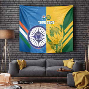 Custom India And South Africa Cricket Tapestry 2024 Together Dynamic Version