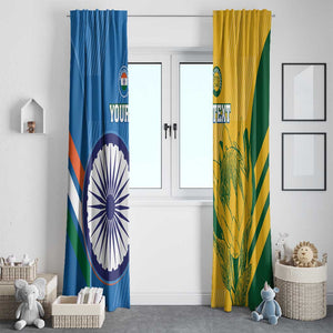 Custom India And South Africa Cricket Window Curtain 2024 Together Dynamic Version