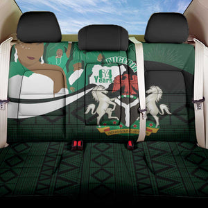 Nigeria Independence Day Back Car Seat Cover Happy 64 Years Of Anniversary African Pattern