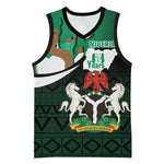 Nigeria Independence Day Basketball Jersey Happy 64 Years Of Anniversary African Pattern LT14