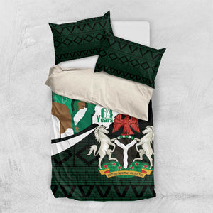 Nigeria Independence Day Bedding Set Happy 64 Years Of Anniversary African Pattern