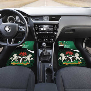 Nigeria Independence Day Car Mats Happy 64 Years Of Anniversary African Pattern