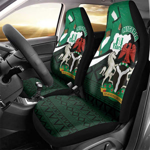 Nigeria Independence Day Car Seat Cover Happy 64 Years Of Anniversary African Pattern