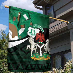 Nigeria Independence Day Garden Flag Happy 64 Years Of Anniversary African Pattern