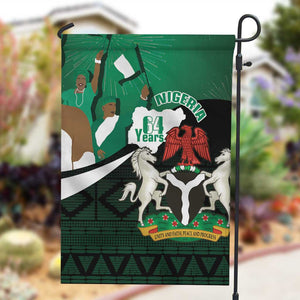 Nigeria Independence Day Garden Flag Happy 64 Years Of Anniversary African Pattern