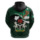 Nigeria Independence Day Hoodie Happy 64 Years Of Anniversary African Pattern