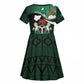 Nigeria Independence Day Kid Short Sleeve Dress Happy 64 Years Of Anniversary African Pattern