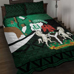 Nigeria Independence Day Quilt Bed Set Happy 64 Years Of Anniversary African Pattern