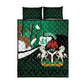 Nigeria Independence Day Quilt Bed Set Happy 64 Years Of Anniversary African Pattern