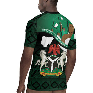 Nigeria Independence Day Rugby Jersey Happy 64 Years Of Anniversary African Pattern