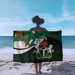 Nigeria Independence Day Sarong Happy 64 Years Of Anniversary African Pattern