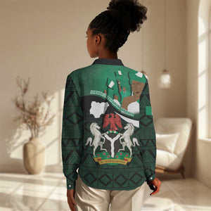 Nigeria Independence Day Women Casual Shirt Happy 64 Years Of Anniversary African Pattern