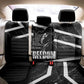 South Africa Freedom Day Back Car Seat Cover Nelson Mandela With Map