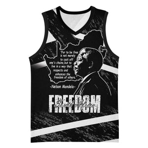 South Africa Freedom Day Basketball Jersey Nelson Mandela With Map LT14