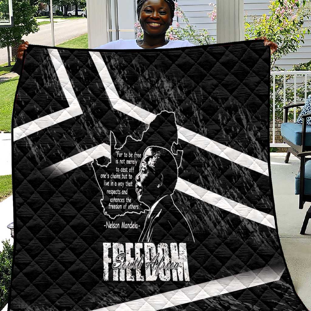 South Africa Freedom Day Quilt Nelson Mandela With Map