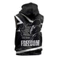 South Africa Freedom Day Sleeveless Zip Hoodie Nelson Mandela With Map - African Pride