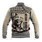 South Africa Nelson Mandela - Father Of Nation Baseball Jacket Vintage African Pattern