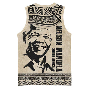 South Africa Nelson Mandela - Father Of Nation Basketball Jersey Vintage African Pattern LT14
