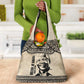 South Africa Nelson Mandela - Father Of Nation Grocery Bag Vintage African Pattern