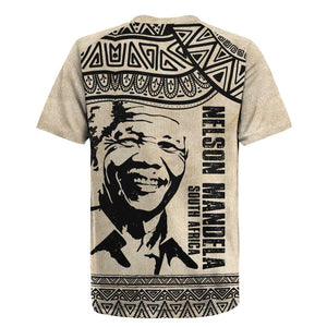 South Africa Nelson Mandela - Father Of Nation Rugby Jersey Vintage African Pattern