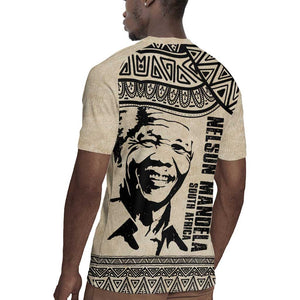 South Africa Nelson Mandela - Father Of Nation Rugby Jersey Vintage African Pattern