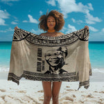 South Africa Nelson Mandela - Father Of Nation Sarong Vintage African Pattern